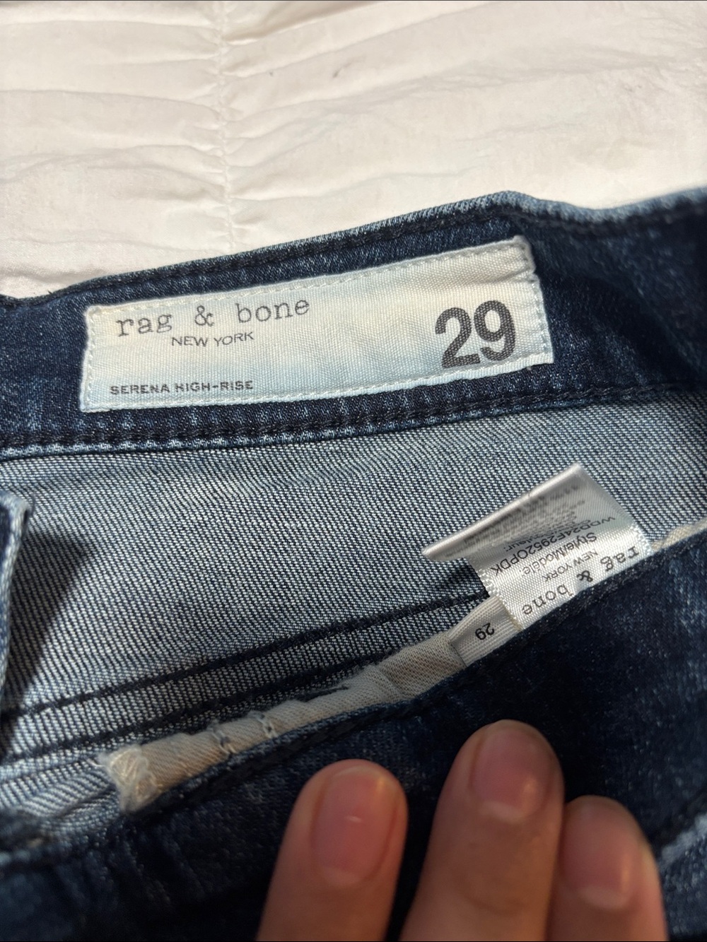 rag & bone Wide-Leg Jeans in Dark Indigo - Picture 4 of 8